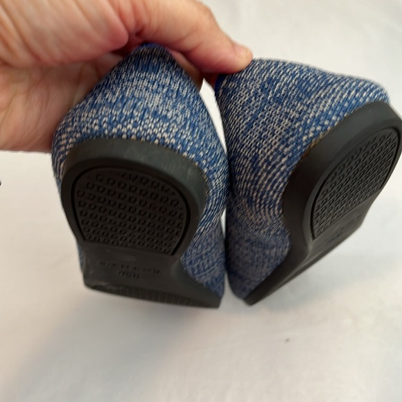 Rothy’s The Point Flat Indigo Heather Sz 7 W Blue Slide Sandals - Picture 8 of 8